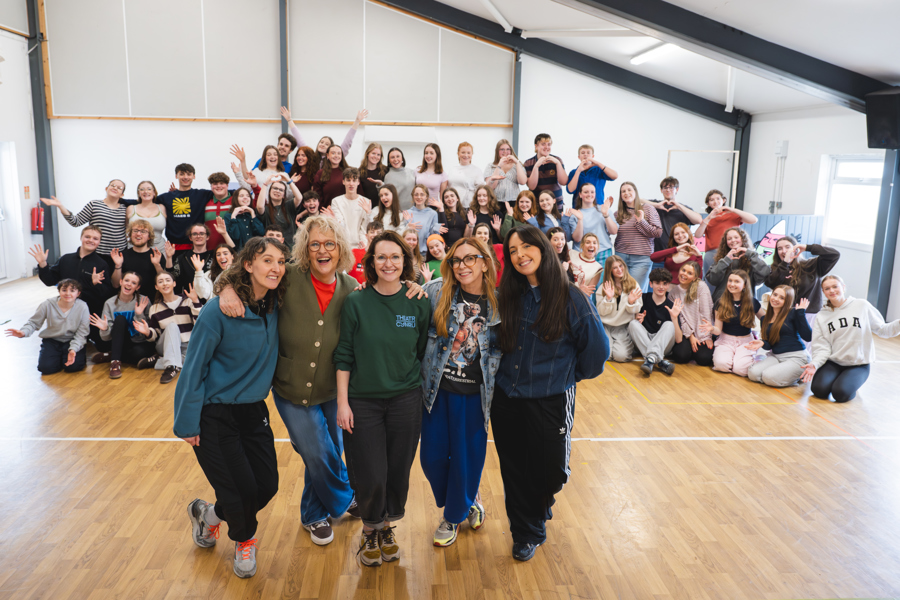 Cast photo - in rehearsals.